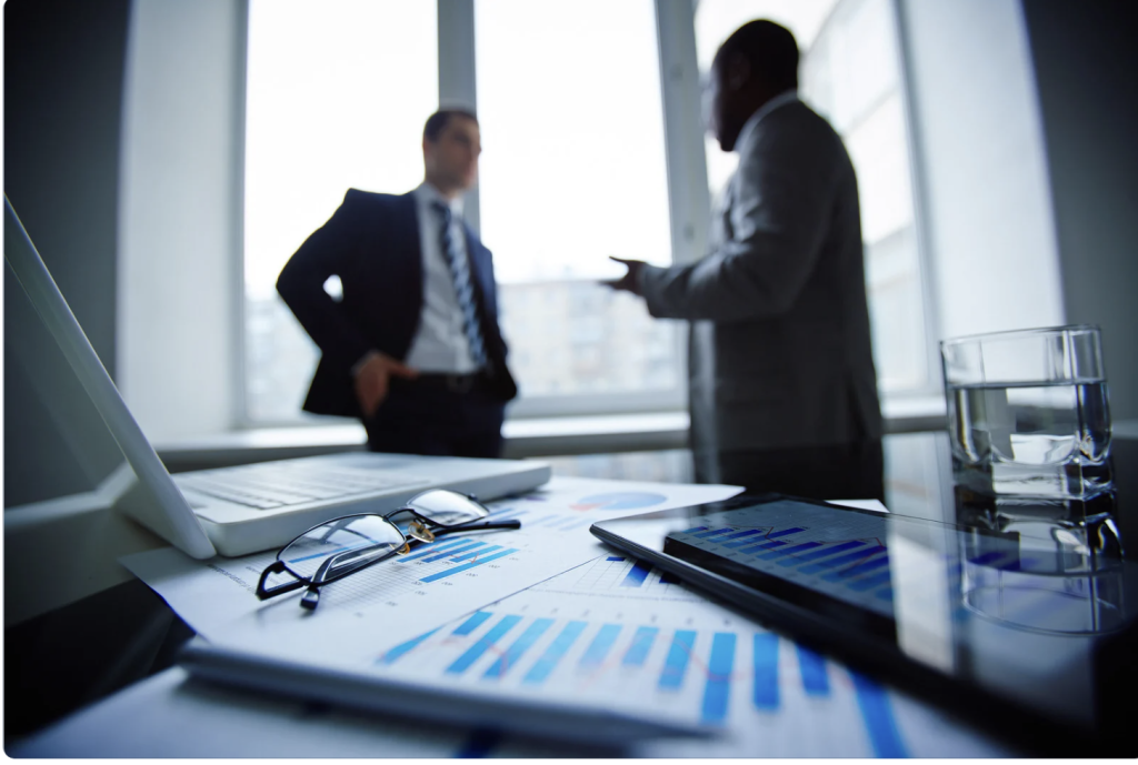 debt officer having business transaction